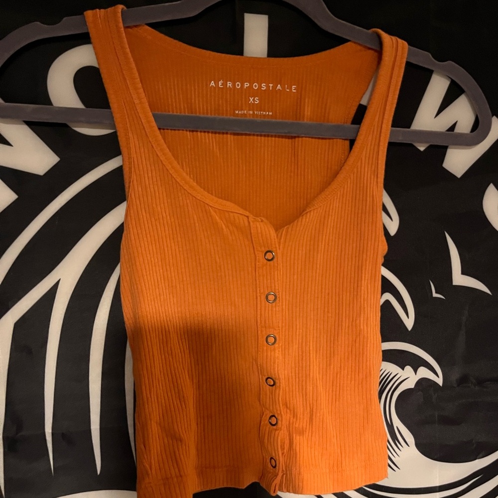 Cute bright orange tank top